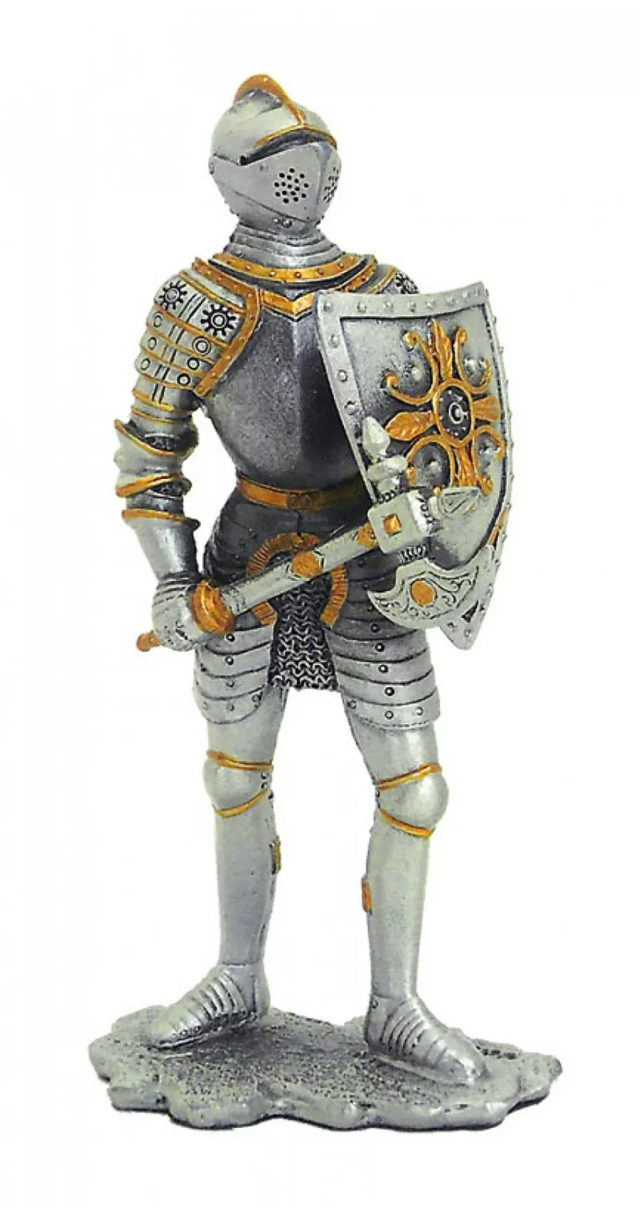 obrazek 1 Elegancka figurka rycerza z toporem w uzbrojeniu