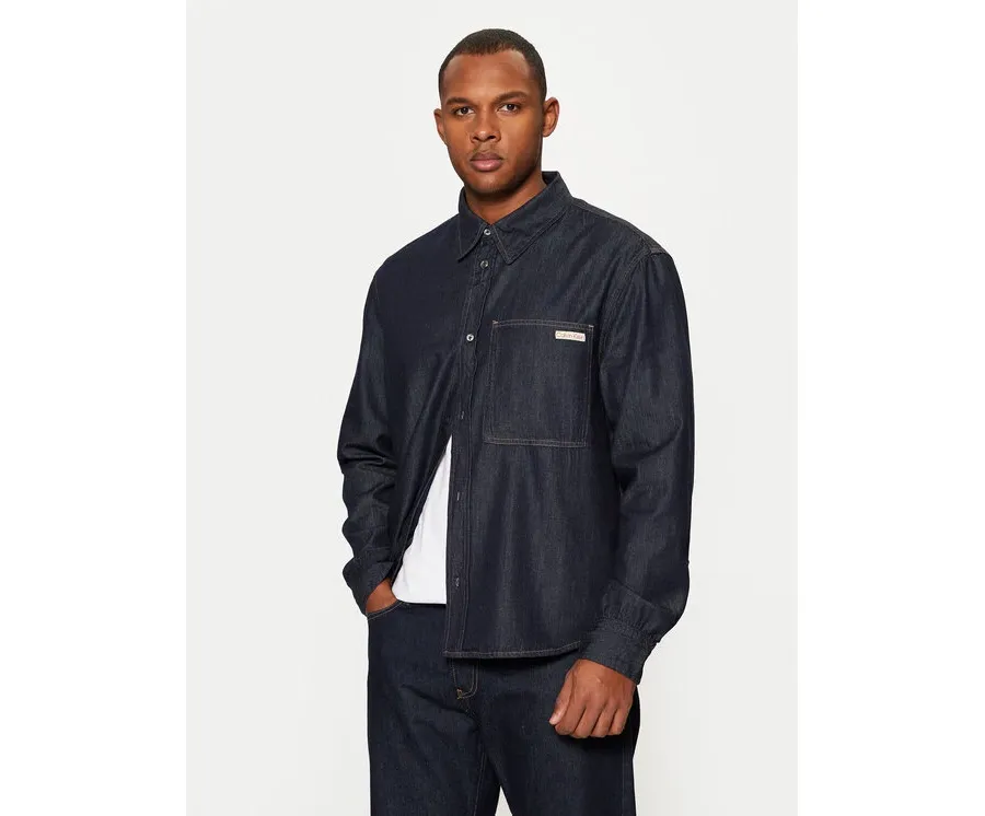 obrazek 1 Calvin Klein Jeans Koszula jeansowa J30J326584 Granatowy Regular Fit