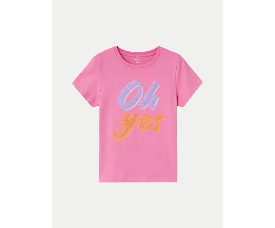 obrazek 1 NAME IT T-Shirt Hanne 13226131 Różowy Regular Fit