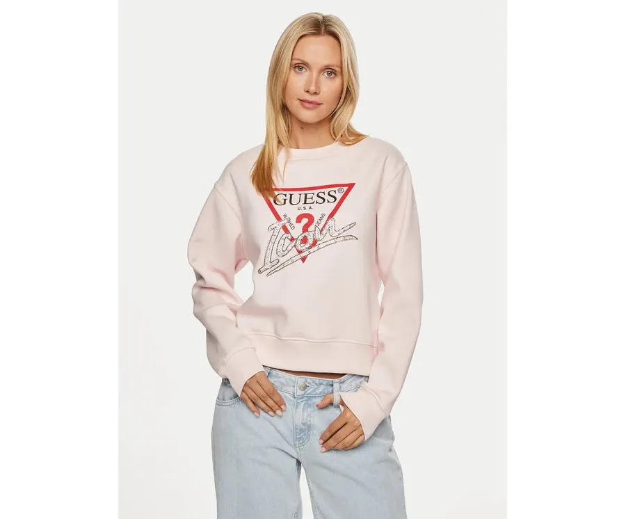 obrazek 1 Guess Bluza W4YQ25 KB681 Różowy Regular Fit