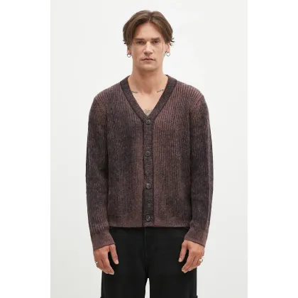 Zdjęcie Paul Smith kardigan z domieszką wełny kolor brązowy M1R-917Y-N02506