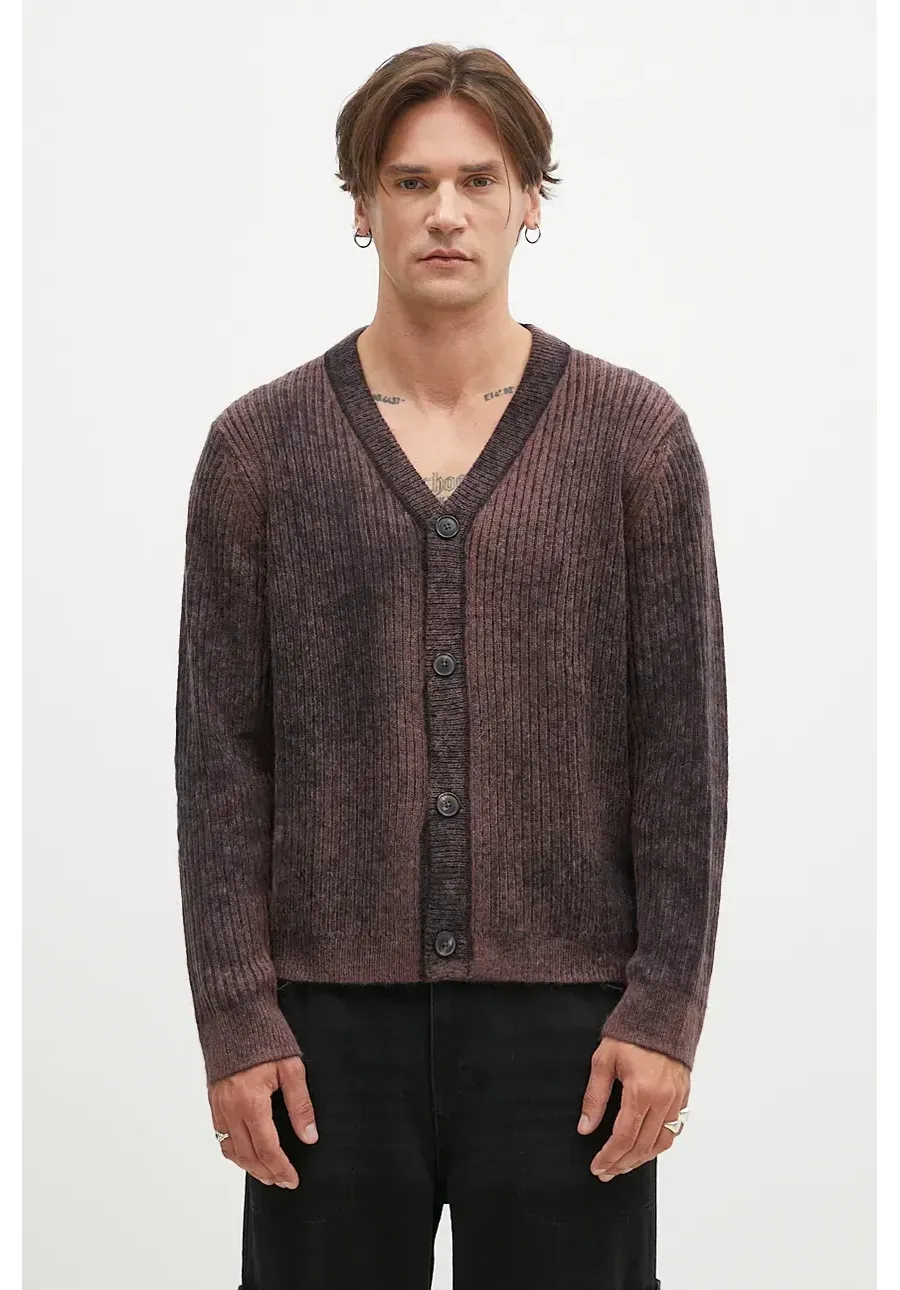 obrazek 1 Paul Smith kardigan z domieszką wełny kolor brązowy M1R-917Y-N02506
