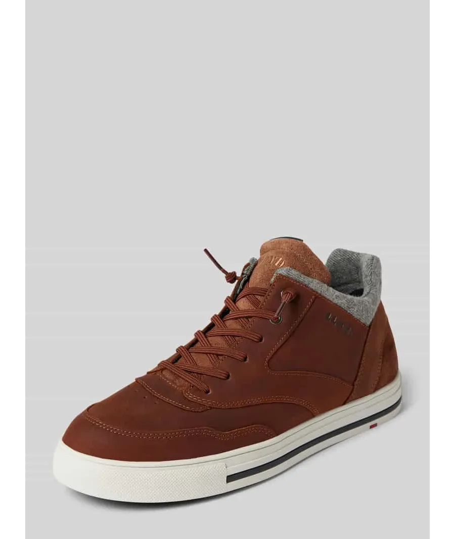 obrazek 1 Sneakersy skórzane z nadrukiem z logo model ‘ELLISON’