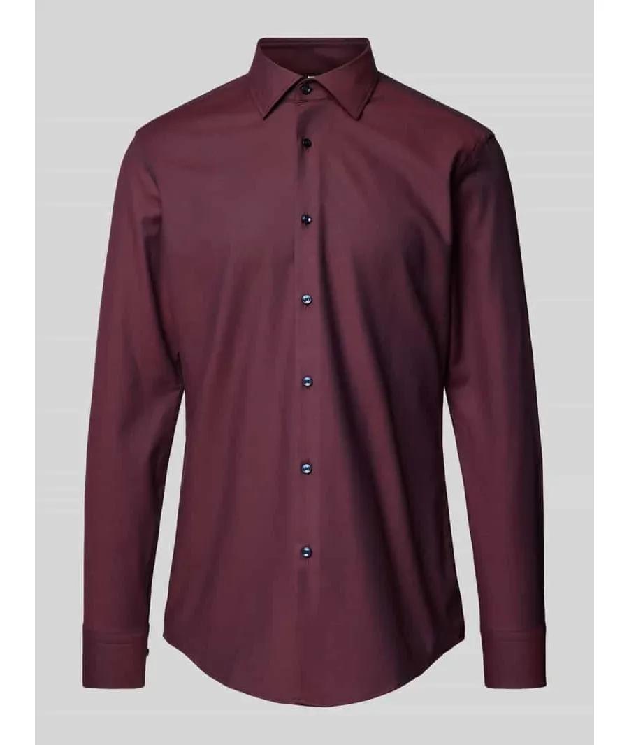 obrazek 1 Koszula biznesowa o kroju slim fit z kołnierzykiem typu kent model ‘Hank’