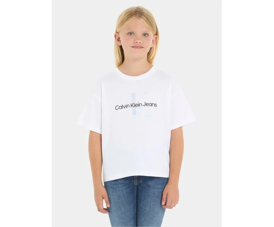 obrazek 1 Calvin Klein Jeans T-Shirt Serenity IG0IG02434 Biały Boxy Fit