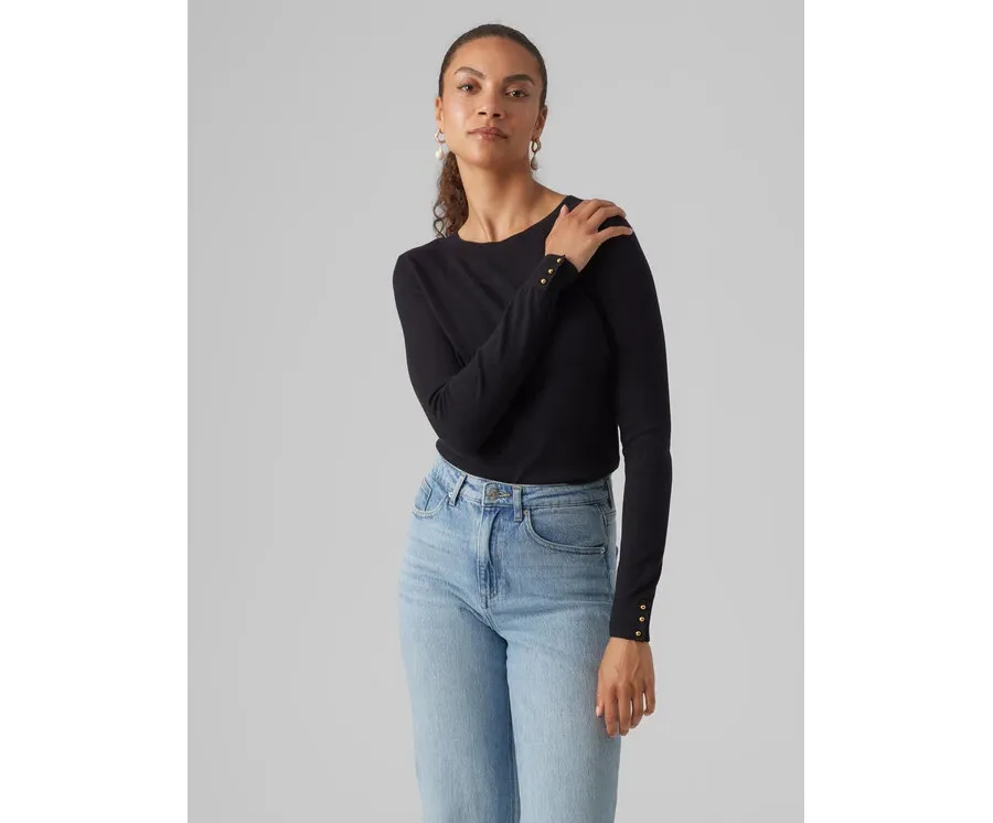 obrazek 1 Vero Moda Sweter 10291147 Czarny Regular Fit