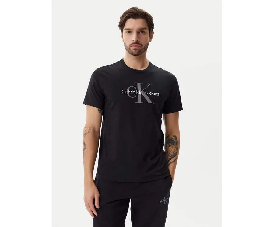 obrazek 1 Calvin Klein Jeans T-Shirt LV040EM286 Czarny Regular Fit