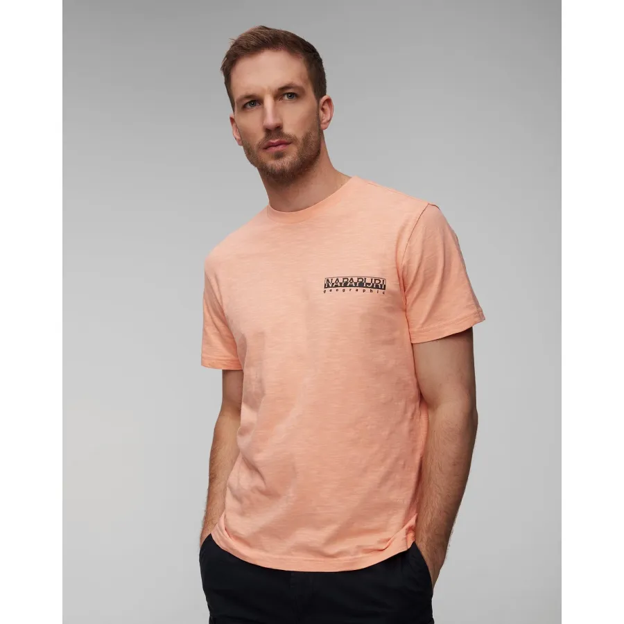 obrazek 1 Różowy T-shirt Męski Napapijri S-martre