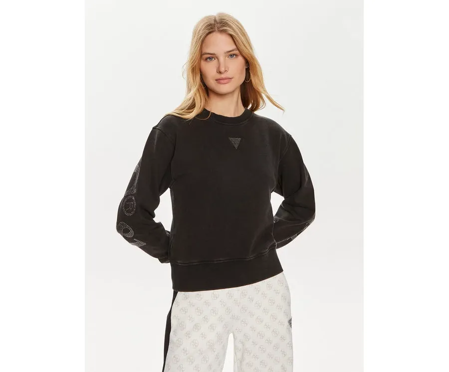 obrazek 1 Guess Bluza W4YQ17 KC8I0 Czarny Regular Fit