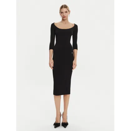 Zdjęcie Dolce&Gabbana Sukienka dzianinowa FXS20T JFMEV N0000 Czarny Regular Fit