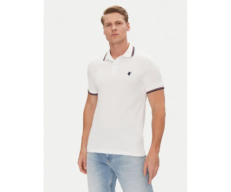 obrazek 1 Save The Duck Polo DR0136M BATE20 Biały Regular Fit