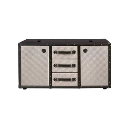 Picture TRAVELER - double leather bathroom cabinet - Collecion Alexandra