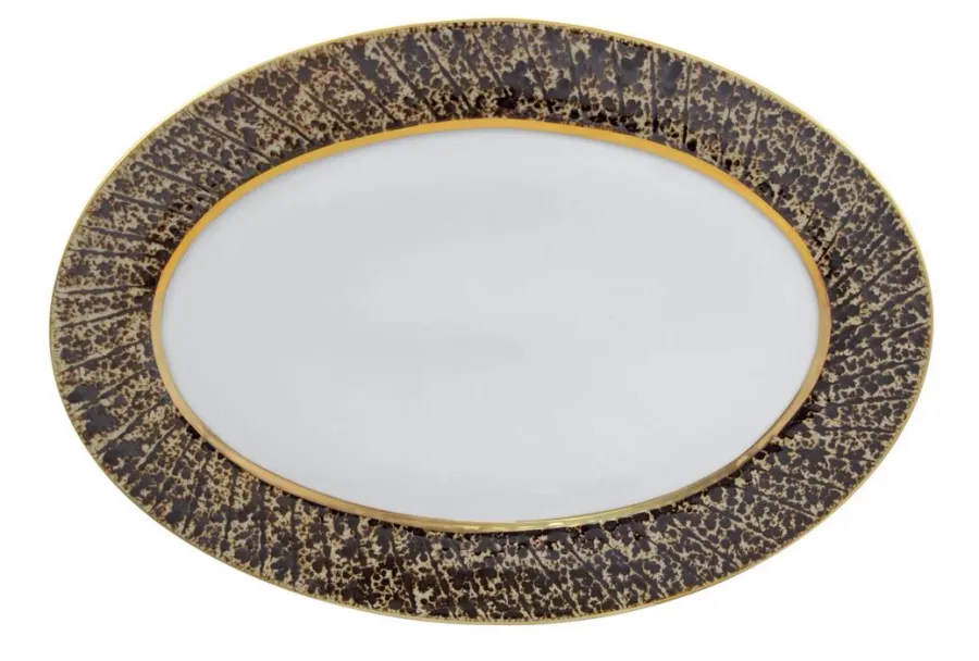 obrazek 1 Piękny owalny półmisek porcelanowy 39 cm