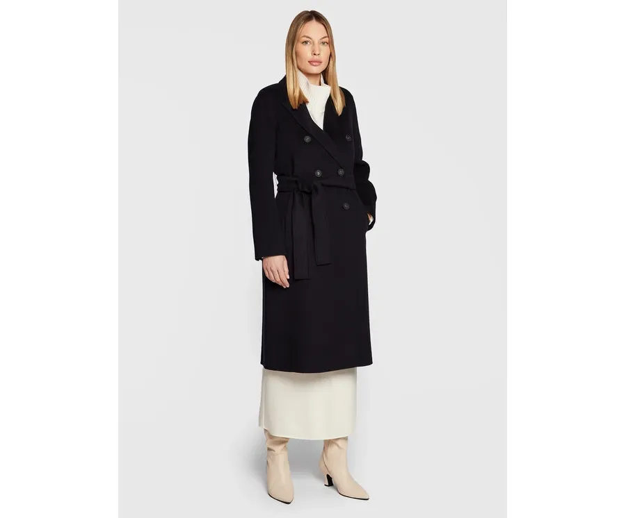 obrazek 1 Marella Płaszcz wełniany Offerta 30160128 Granatowy Regular Fit