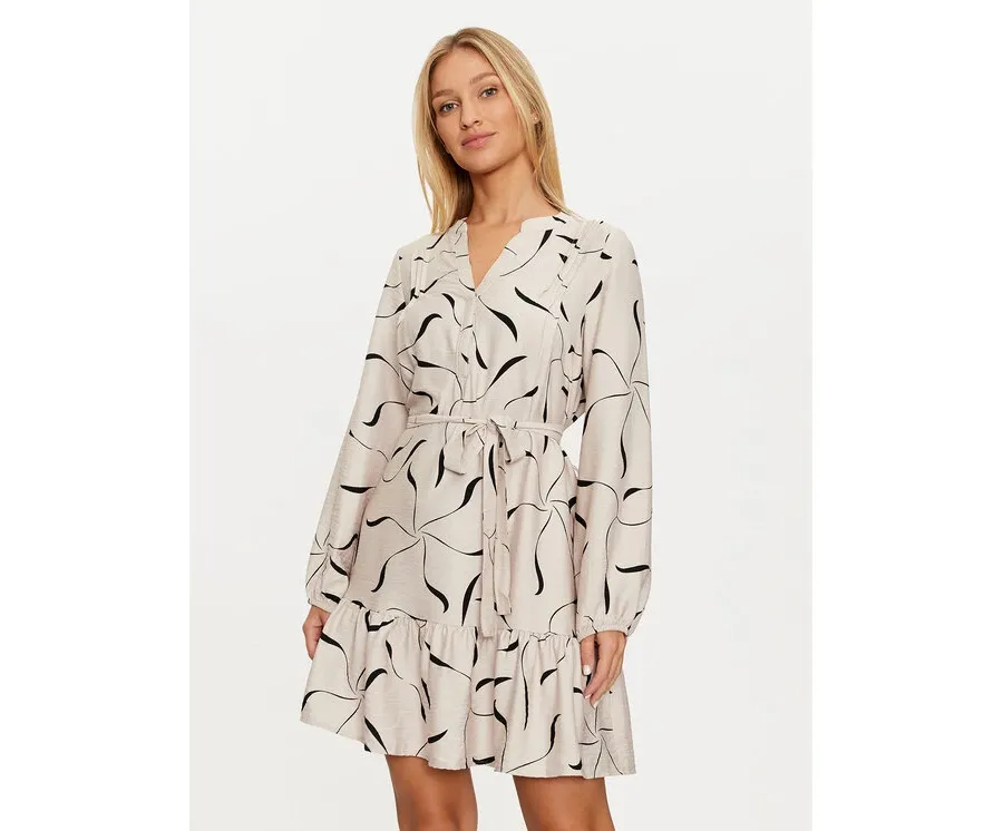 obrazek 1 Vero Moda Sukienka codzienna Jessi 10317440 Beżowy Regular Fit