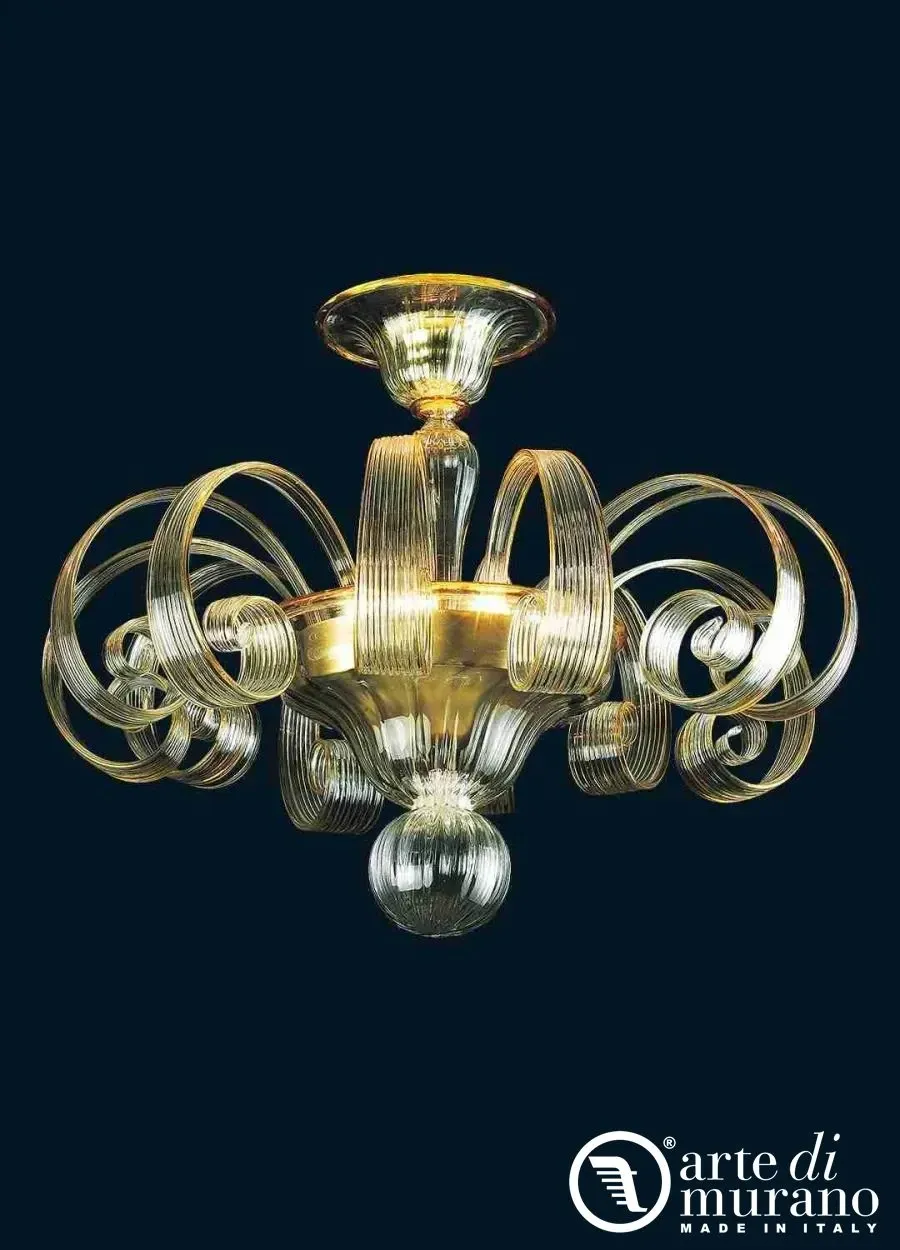 obrazek 1 Lampa sufitowa ręcznie wykonana ze szkła Murano