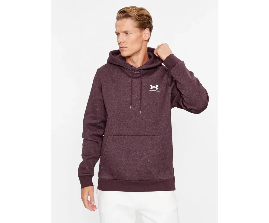 obrazek 1 Under Armour Bluza Ua Essential Fleece Hoodie 1373880 Bordowy Loose Fit