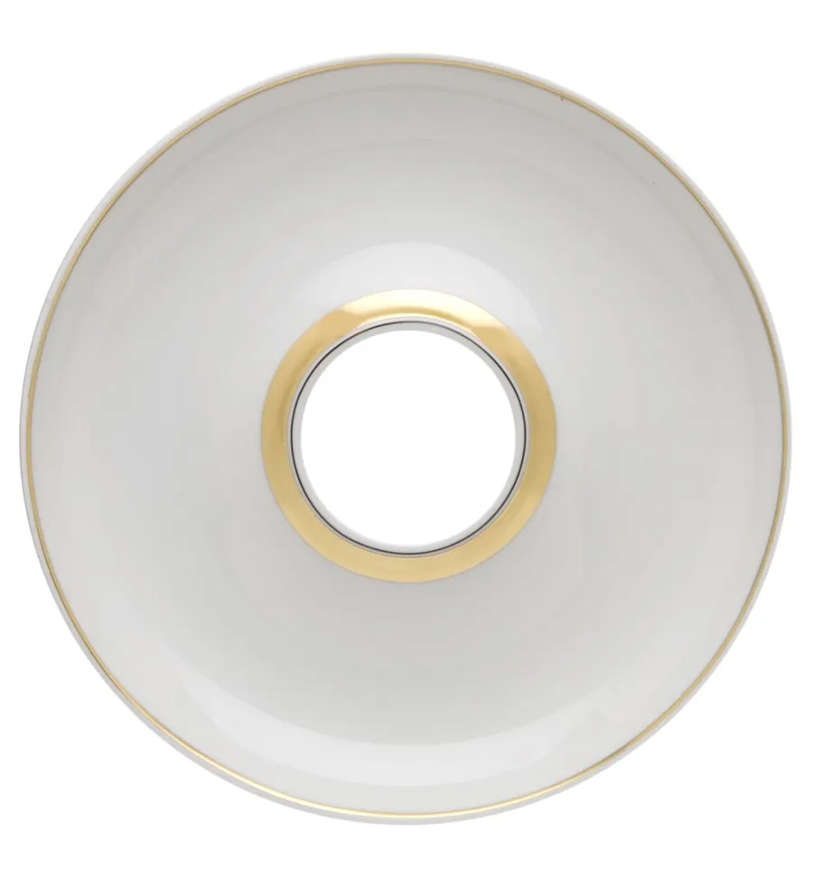 obrazek 1 Porcelanowy talerz na oliwki Domo Gold ze złotym motywem dekoracyjnym - Vista Alegre