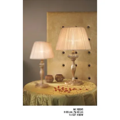 Zdjęcie Wyjątkowa lampa stołowa z kryształową kulą - Il Paralume Marina