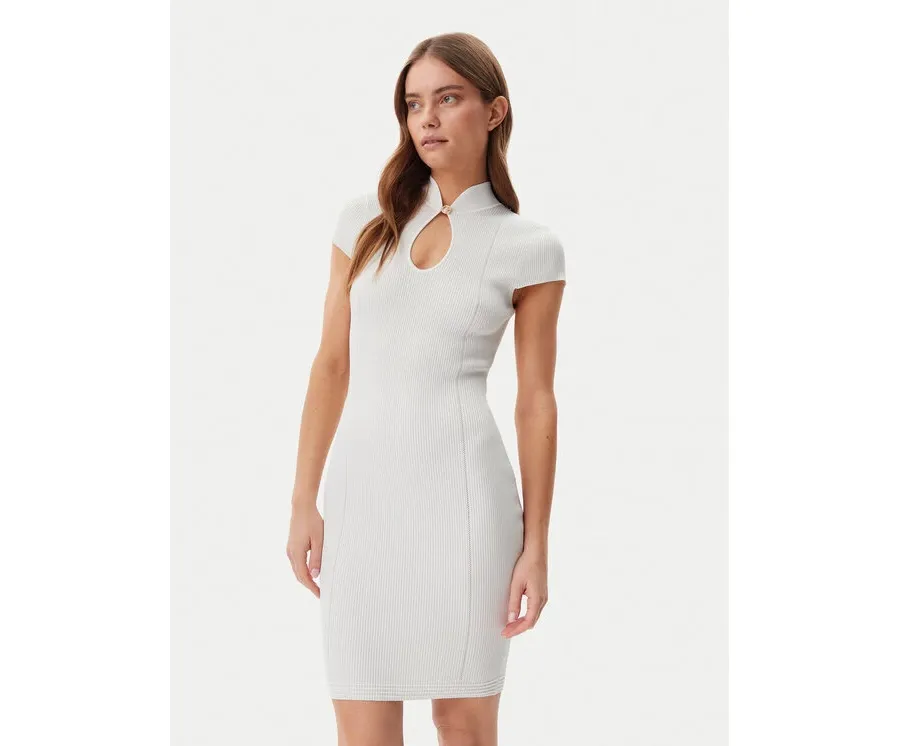 obrazek 1 Guess Sukienka dzianinowa W5GK46 Z3L10 Écru Slim Fit