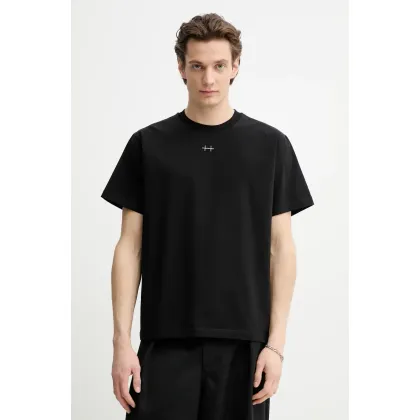 Zdjęcie Heliot Emil t-shirt męski kolor czarny gładki SS25_M_09_114_BLK01_CO