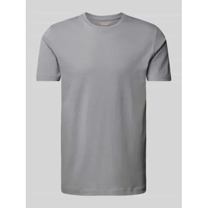 Zdjęcie T-shirt z prążkowanym okrągłym dekoltem