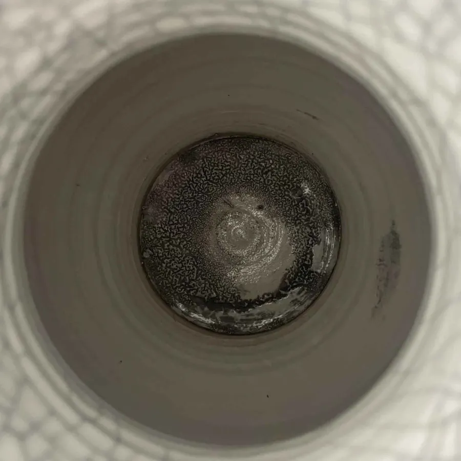obrazek 4 Para chińskich wazonów z szarej porcelany z XX wieku