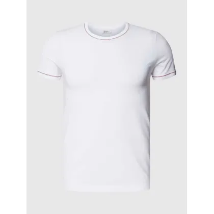 Zdjęcie T-shirt z prążkowanym, okrągłym dekoltem model ‘Loren’