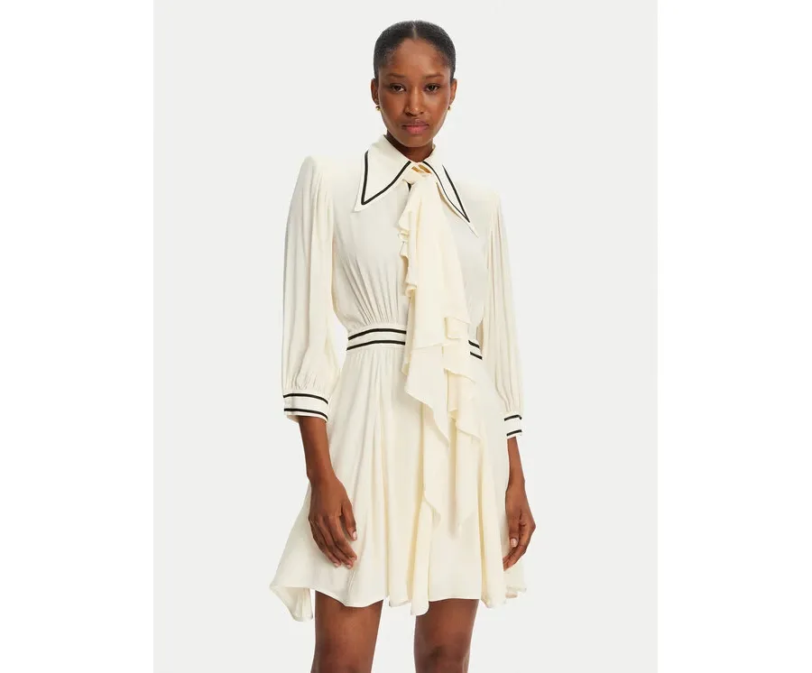 obrazek 1 Babylon Sukienka codzienna S00856 Écru Regular Fit