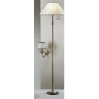 Zdjęcie Lampa podłogowa z elementem ceramicznym i stożkowym kloszem - Il Paralume Marina