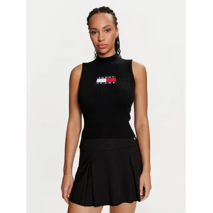 Zdjęcie Tommy Jeans Golf Center Flag DW0DW18527 Czarny Slim Fit