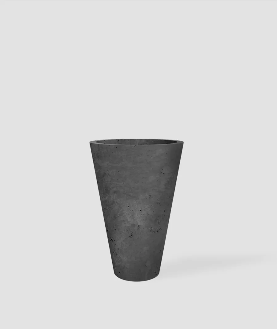 obrazek 1 30x60x90 cm CT - Donica betonowa w kształcie stożka (antracytowa)