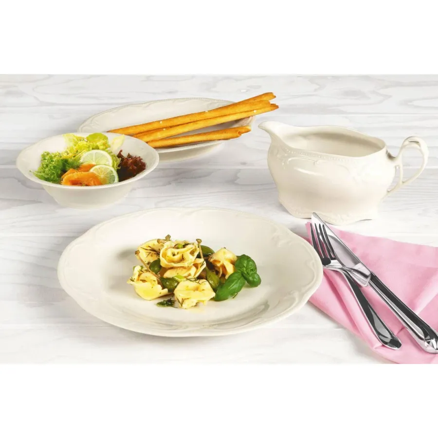 obrazek 3 Stylowa okrągła porcelanowa miska 23 cm o klasycznym kształcie – Seltmann Weiden