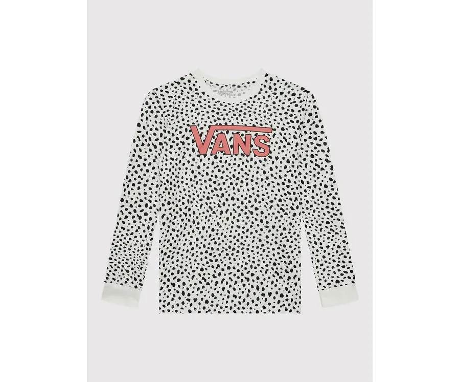 obrazek 1 Vans Bluzka Dalmation VN0A7RV3 Biały Regular Fit