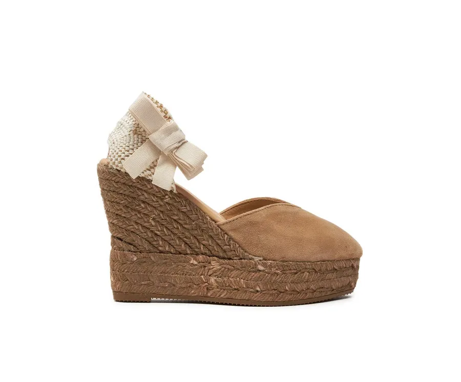 obrazek 1 Manebi Espadryle Hamptons Heart-Shaped Wedge Espadrilles W 1.6 WH Beżowy