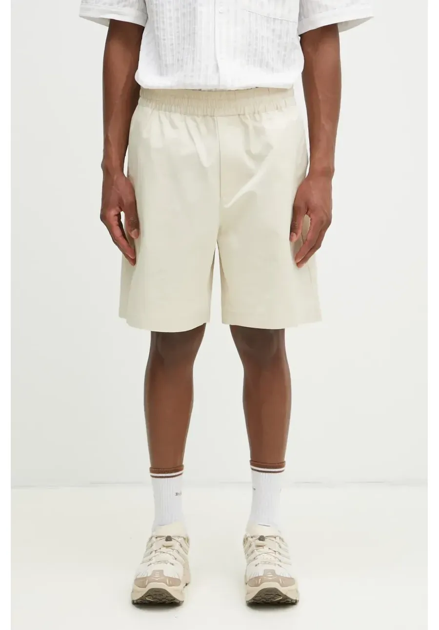 obrazek 1 Axel Arigato szorty bawełniane Stitch Embroidered Shorts kolor beżowy A3124001