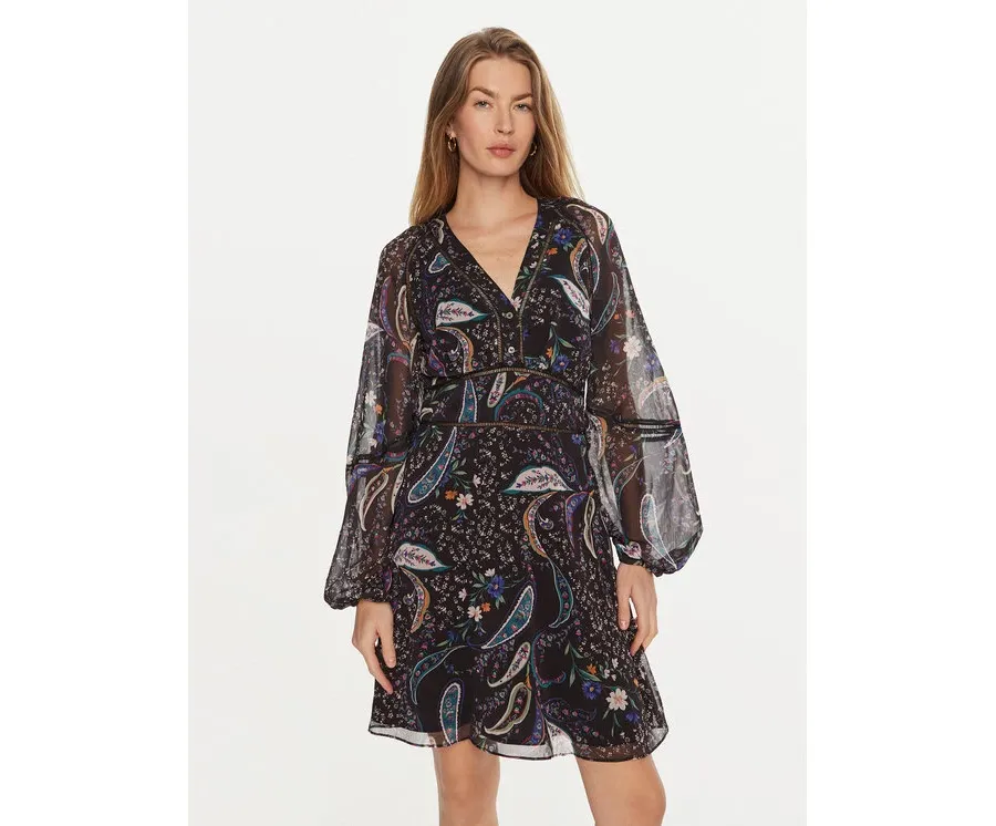 obrazek 1 Guess Sukienka codzienna Yvette W4BK29 WDW82 Czarny Regular Fit
