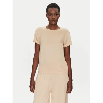 Zdjęcie ViCOLO Bluzka TD0007 Beżowy Relaxed Fit