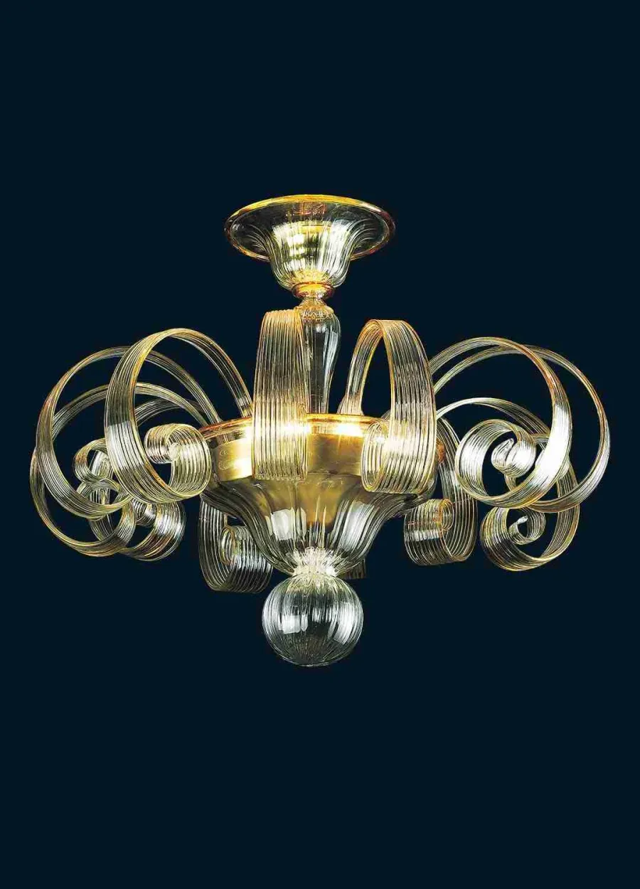 obrazek 1 Lampa sufitowa ręcznie wykonana ze szkła Murano