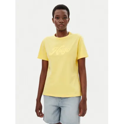 Zdjęcie HUGO T-Shirt Damacia_4 50539101 Żółty Regular Fit