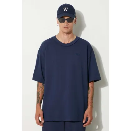 Zdjęcie Vans t-shirt bawełniany Premium Classics LX męski kolor granatowy gładki VN000GBYLKZ1