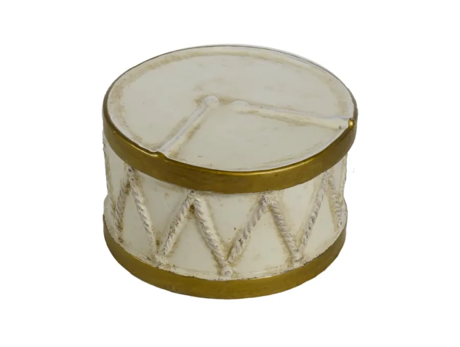 obrazek 1 Ceramiczny słoik złoty bębenek - Virginia Casa