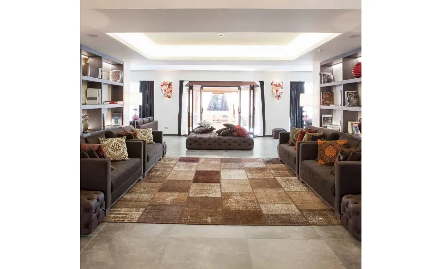 obrazek 2 Abstrakcyjny dywan typu patchwork do salonu - Sartori Rugs
