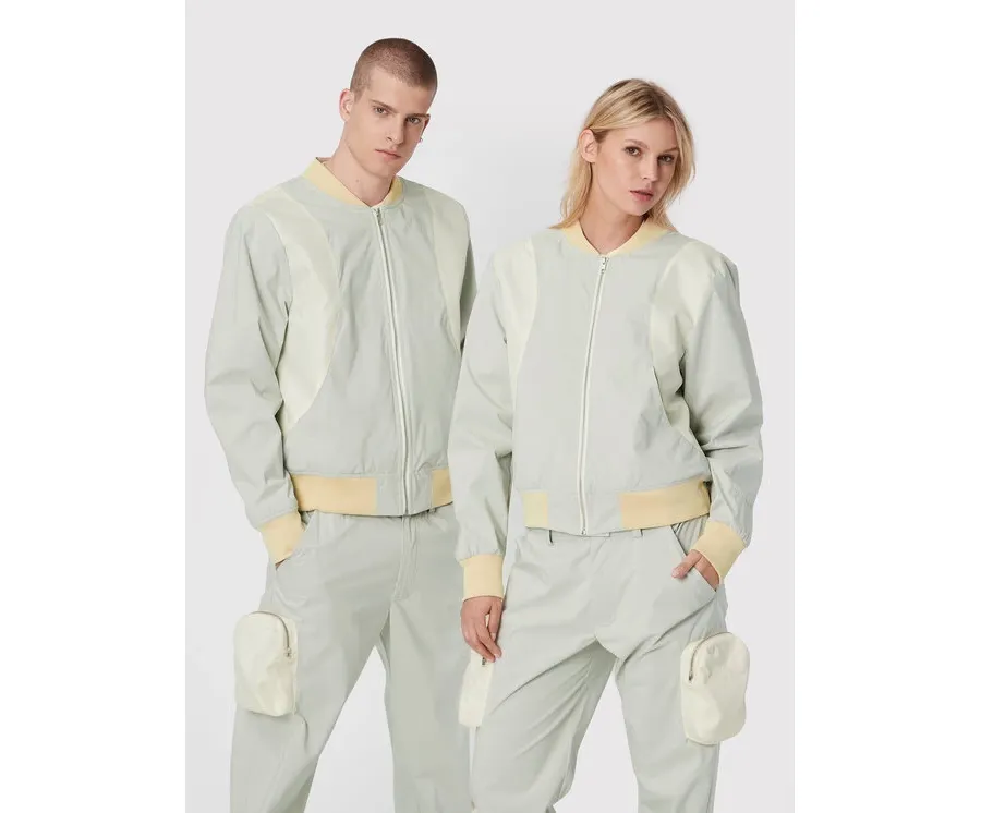 obrazek 1 2005 Kurtka bomber Unisex 2005 X Leeves „Panel” Beżowy Regular Fit