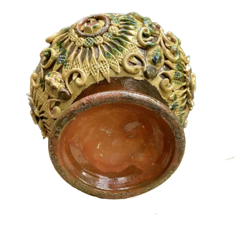 obrazek 4 Antyczny toskański ceramiczny podgrzewacz z XIX wieku