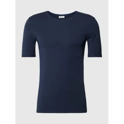Zdjęcie T-shirt z prążkowanym, okrągłym dekoltem model ‘REVIVAL’