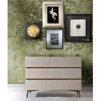 Picture Italian oak chest of drawers with quilted fronts - Casa + 39