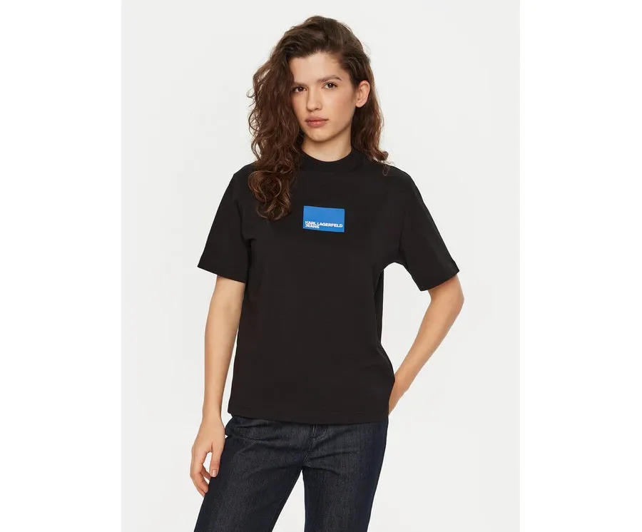 obrazek 1 Karl Lagerfeld Jeans T-Shirt A1W17006 Czarny Regular Fit