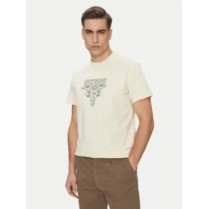 Zdjęcie Guess T-Shirt M5GI11 K8FQ4 Beżowy Regular Fit
