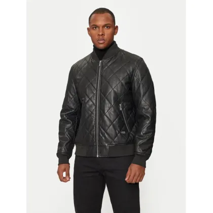 Zdjęcie KARL LAGERFELD Kurtka skórzana 555011 544409 Czarny Regular Fit